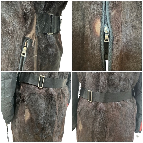 Prada genuine fur coat  with detachable sleeves Y2K - Picture 5 of 16